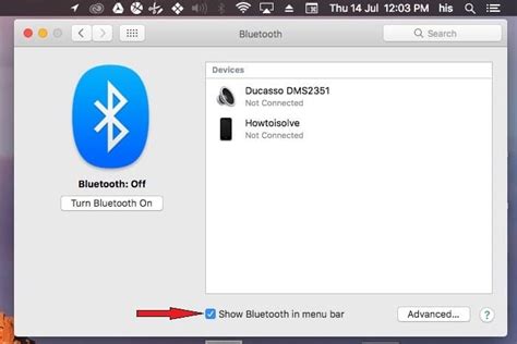 Disable and Enable Bluetooth on Mac