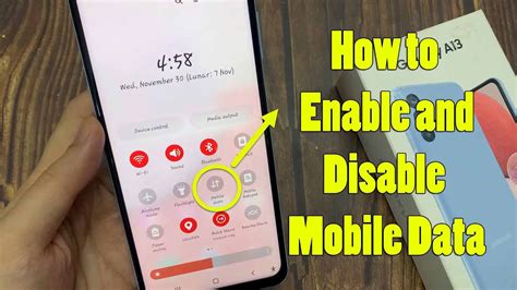 Disable and Enable Mobile Data Mode