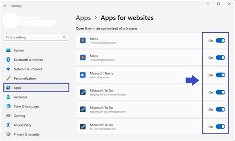 Disable apps in the settings
