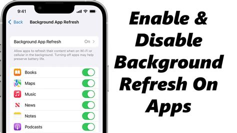 Disabling Background App Refresh