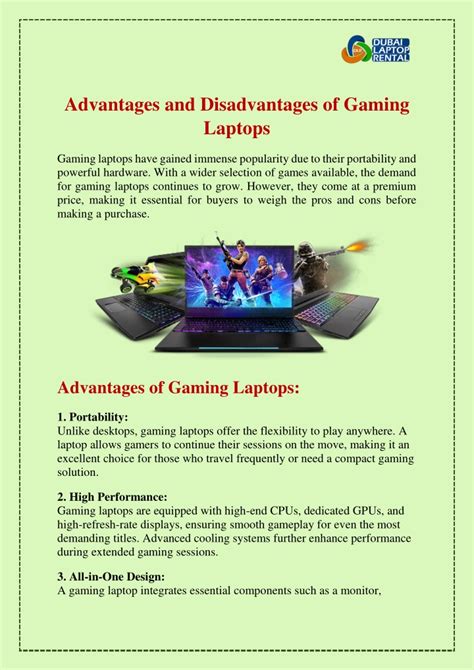 Disadvantages of having gaming laptops