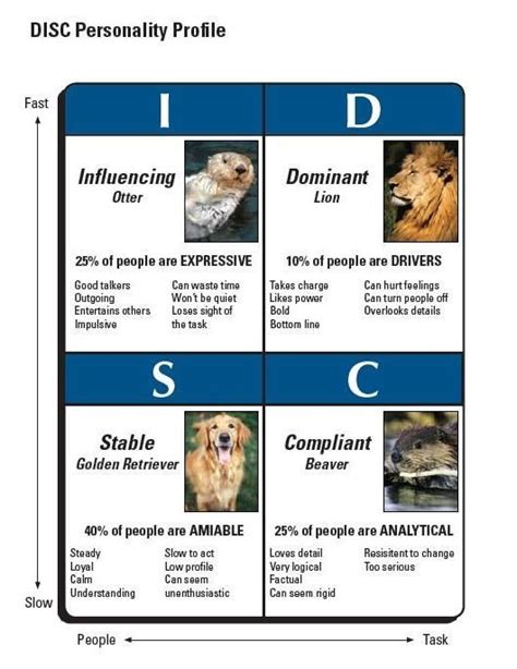 Disc Personality Test Animals