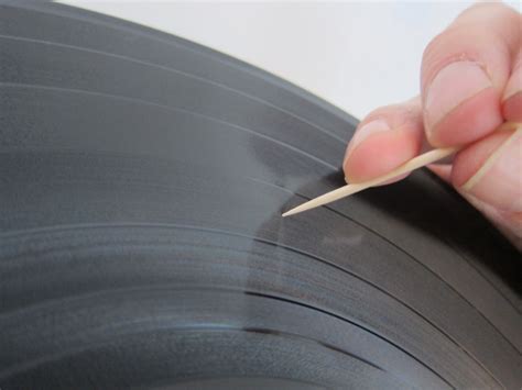 Disc Scratches on Surface of Vinyl Record
