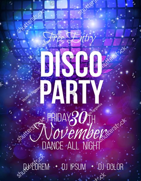 Disco Invitation Template