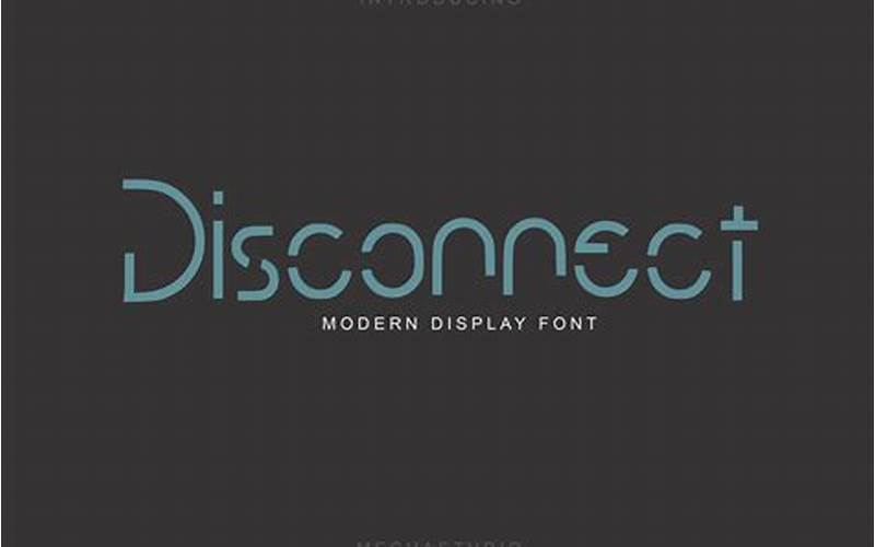 Disconnected Script Font
