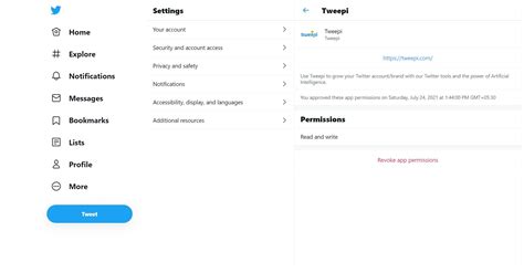 Disconnecting apps from Twitter