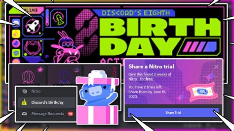Discord 8th Birthday Free Nitro