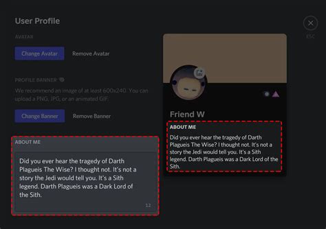 Discord About Me Ideas Template