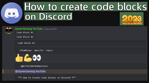 Discord Code Blocks : How to compose Them
