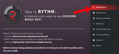 Discord Rhythm Bot Commands