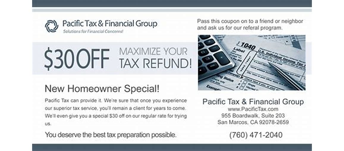 Discounts or Promotions for CPA tax services