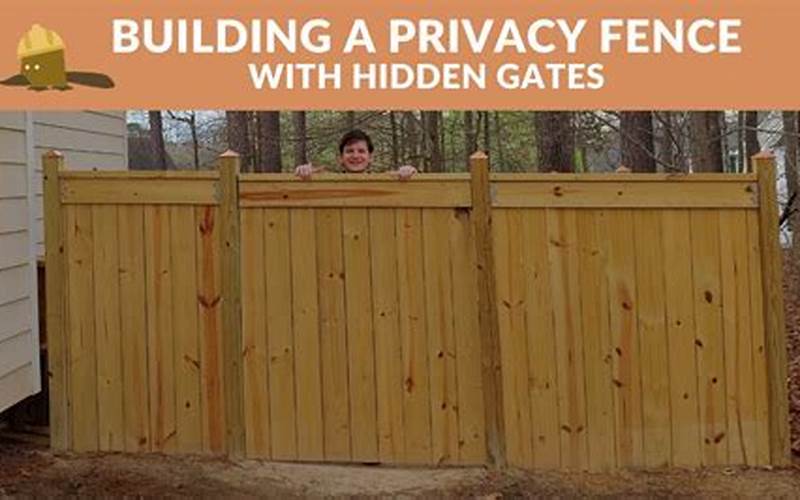 Discover The Benefits Of A Privacy Fence Hidden Gate 🚪