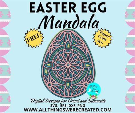 Discover How to Easily Create a Mandala Easter Egg SVG Design!