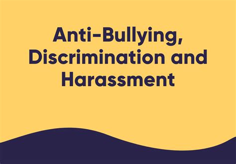 Discrimination and harassment at school
