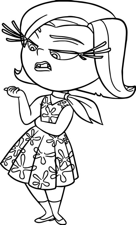 Disgust Coloring Page