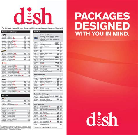 Dish Flex Pack Channel List Printable
