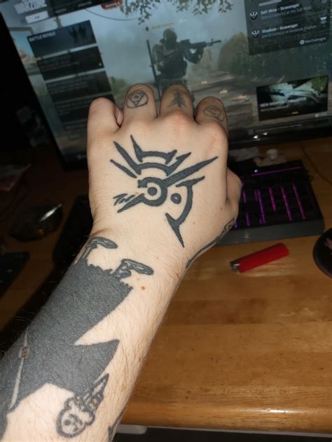 Dishonored Hand Tattoo