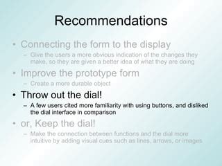 Disliked: Visual presentation