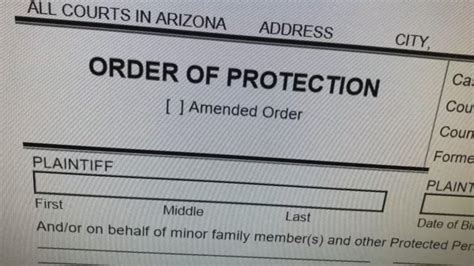 Dismissing an Order of Protection in Arizona