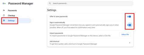 Dismissing the Google Password Manager