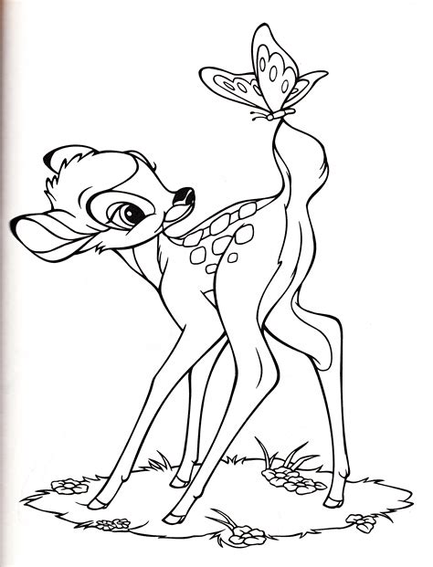 Disney Bambi Coloring Pages For Kids