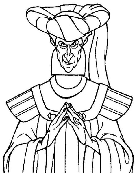 The Hunchback Of Notre Dame Frollo 2 Coloring Page