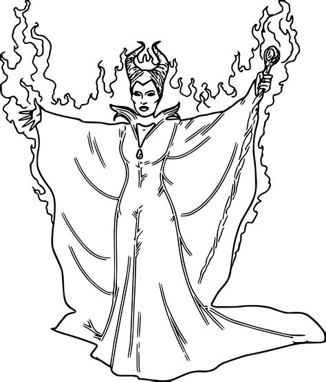 Maleficent Coloring Pages Best Coloring Pages For Kids Sleeping