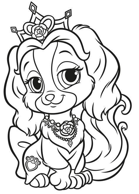 Palace Pets Sweetie coloring page Free Printable Coloring Pages