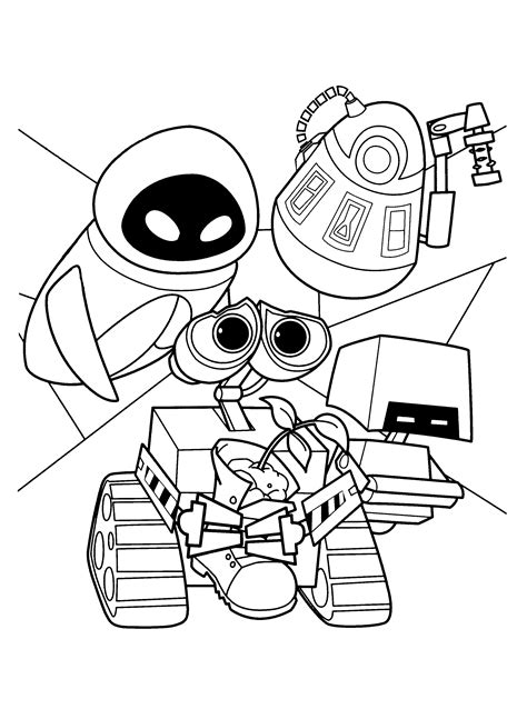 WallE Coloring pages 51 Coloring pages for kids, Disney coloring