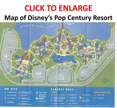 Disney Pop Century Map