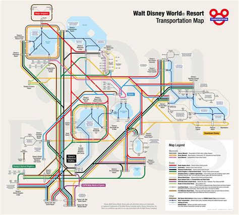Disney World Monorail Map