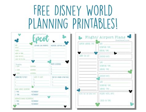 Disney World Planner Printable