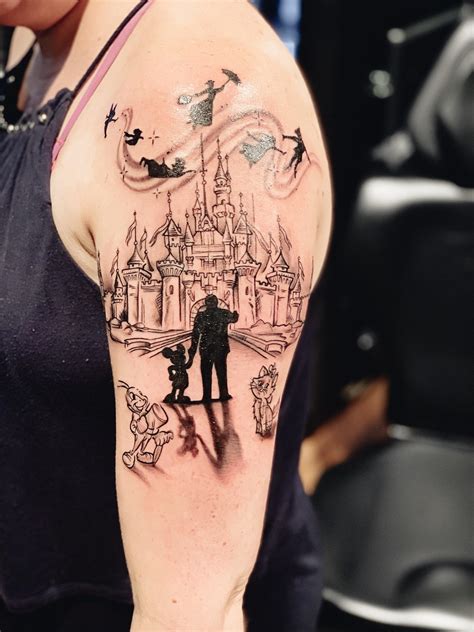 Disney Castle Tattoos 35 Charming Collections Design Press