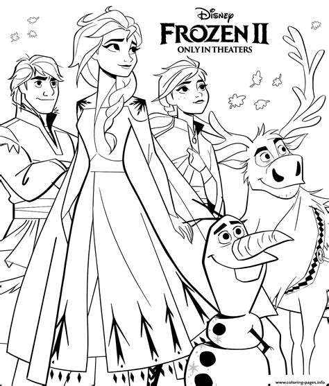 Frozen to print for free Frozen Kids Coloring Pages