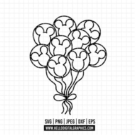 Unleash the Magic of Disney with Enchanting Balloon SVG Designs