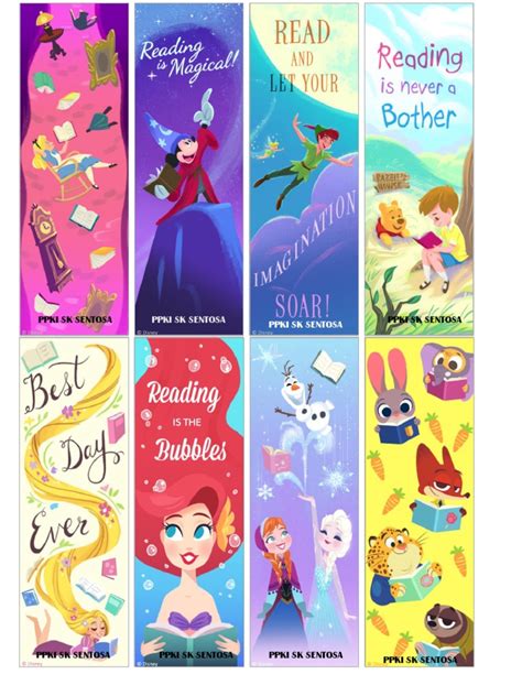 Disney Bookmarks Printable