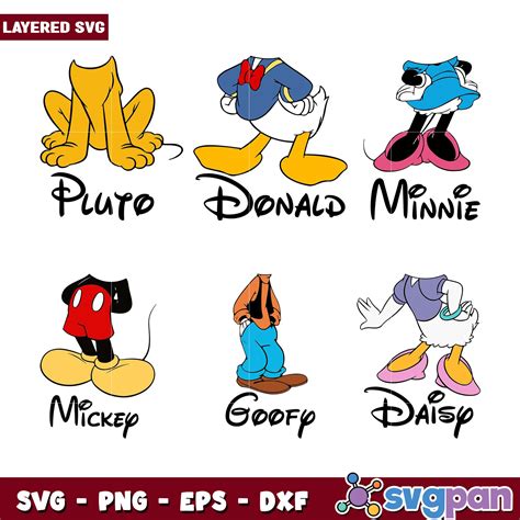 Magical Creations: Enchanting Disney Characters in Every Stroke - Explore the Best Disney Character SVGs Today!