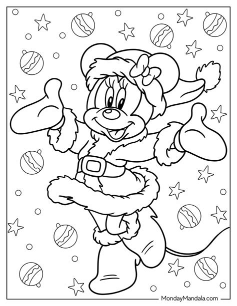 Disney Christmas Coloring Pages For Kids