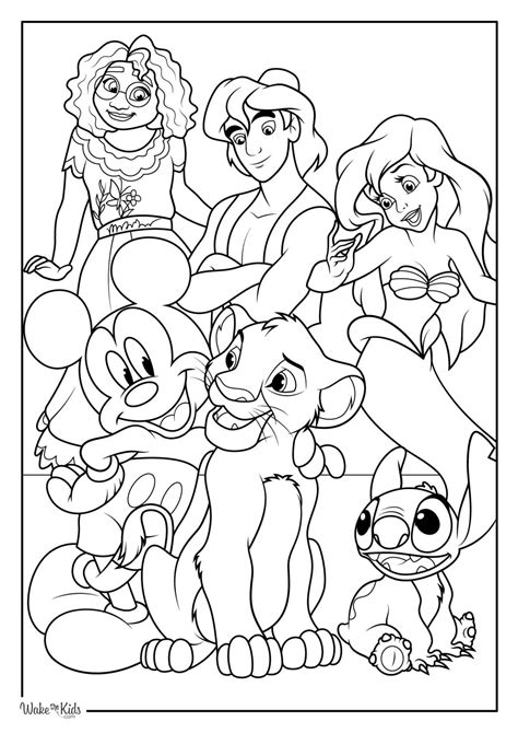 Disney Color In Pages
