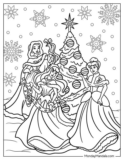 Disney Coloring Pages Christmas