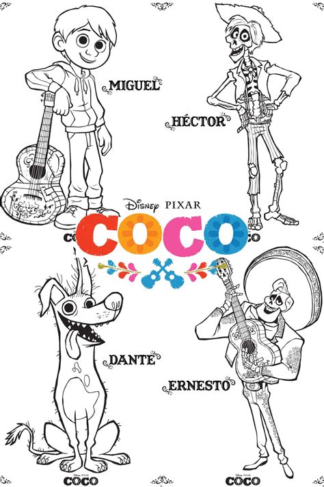 Disney Coloring Pages Coco