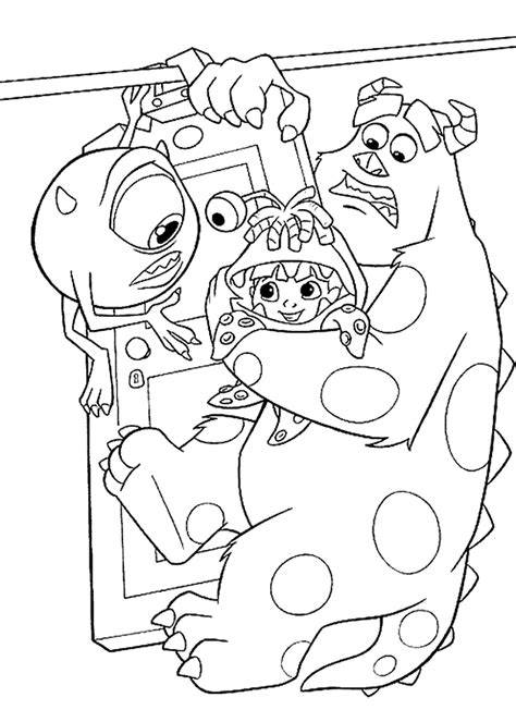 Disney Coloring Pages Monsters Inc