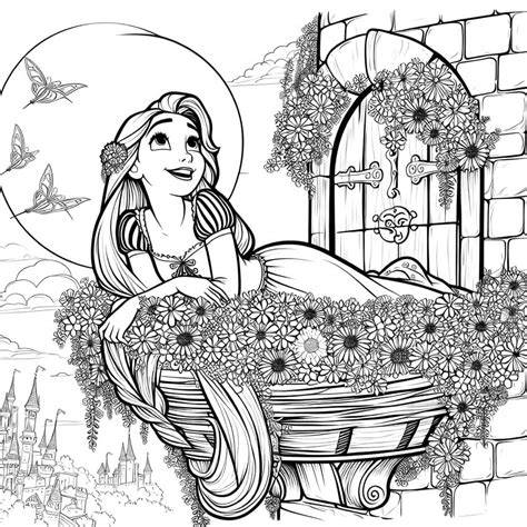 Disney Coloring Pages Rapunzel
