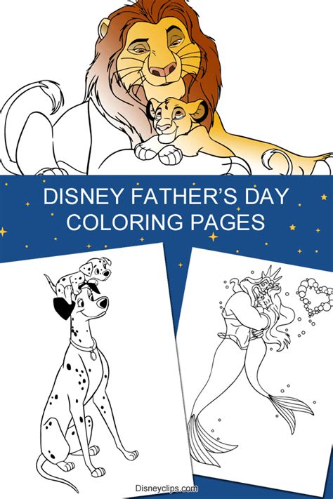 Disney Fathers Day Coloring Pages