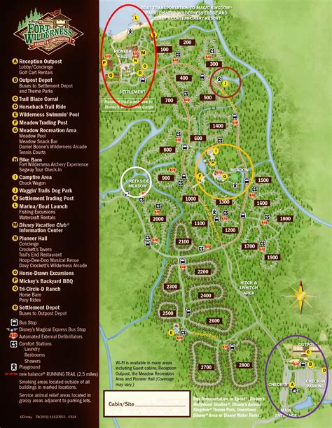 Walt Disney World Resort Fort Wilderness Map Fort Wilderness Walt
