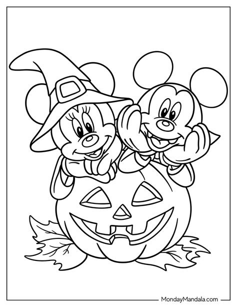 Free Printable Disney Halloween Coloring Sheets thivahellas