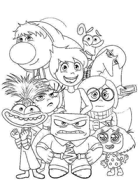 Disney Inside Out Coloring Pages