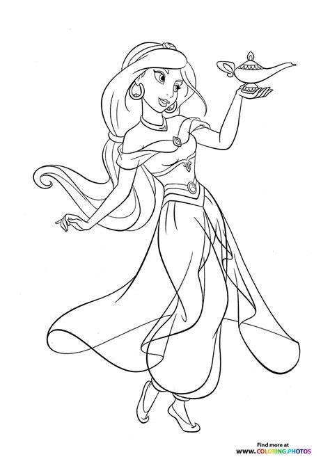 Disney Jasmine Coloring Pages