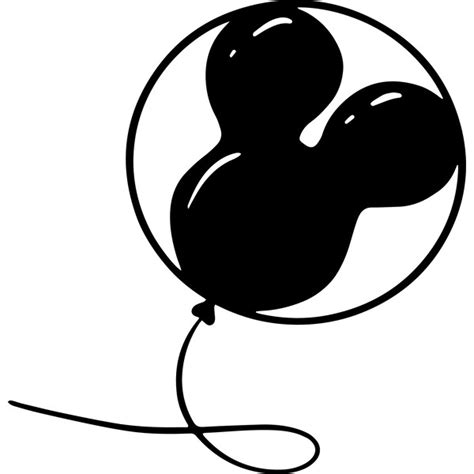 57+ Disney Mickey Balloon SVG,Mickey balloon svg