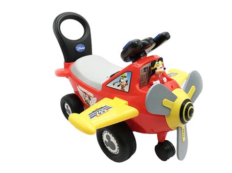 Disney Mickey Mouse Plane Light & Sound Activity Ride-On features